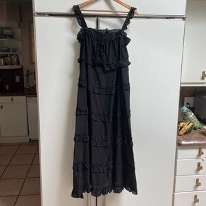 Black Maxi Dress fits size M/L NWOT